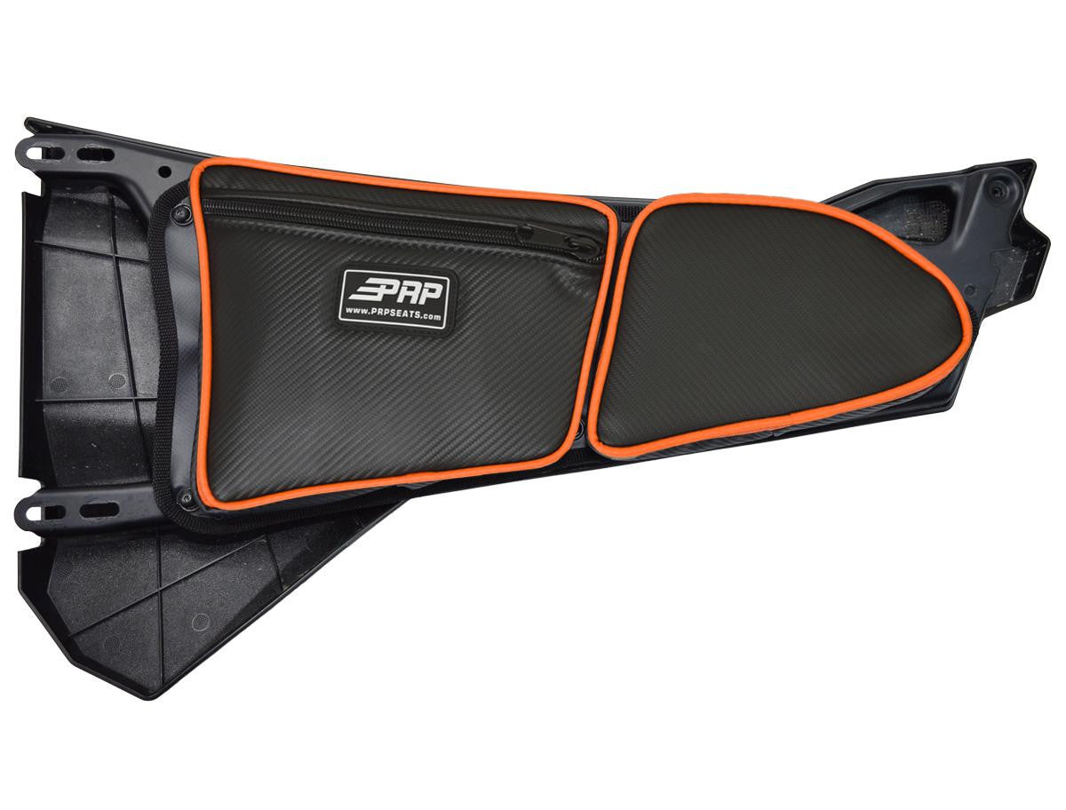 Front Door Bag with Knee Pad for Polaris RZR, Driver Side, Black