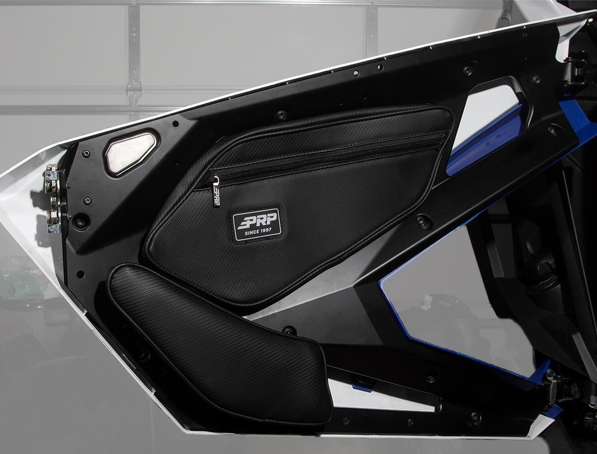Front Door Bags with Knee Pad for 2020-24 Polaris RZR PRO XP, PRO R, Turbo R (Pair)