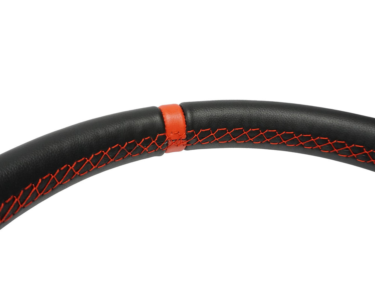 Flat Leather Steering Wheel, Black