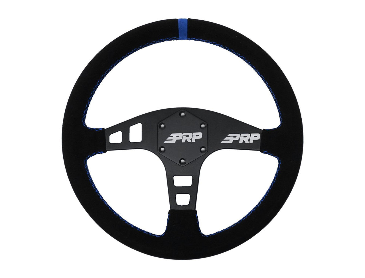 Flat Suede Steering Wheel, Black