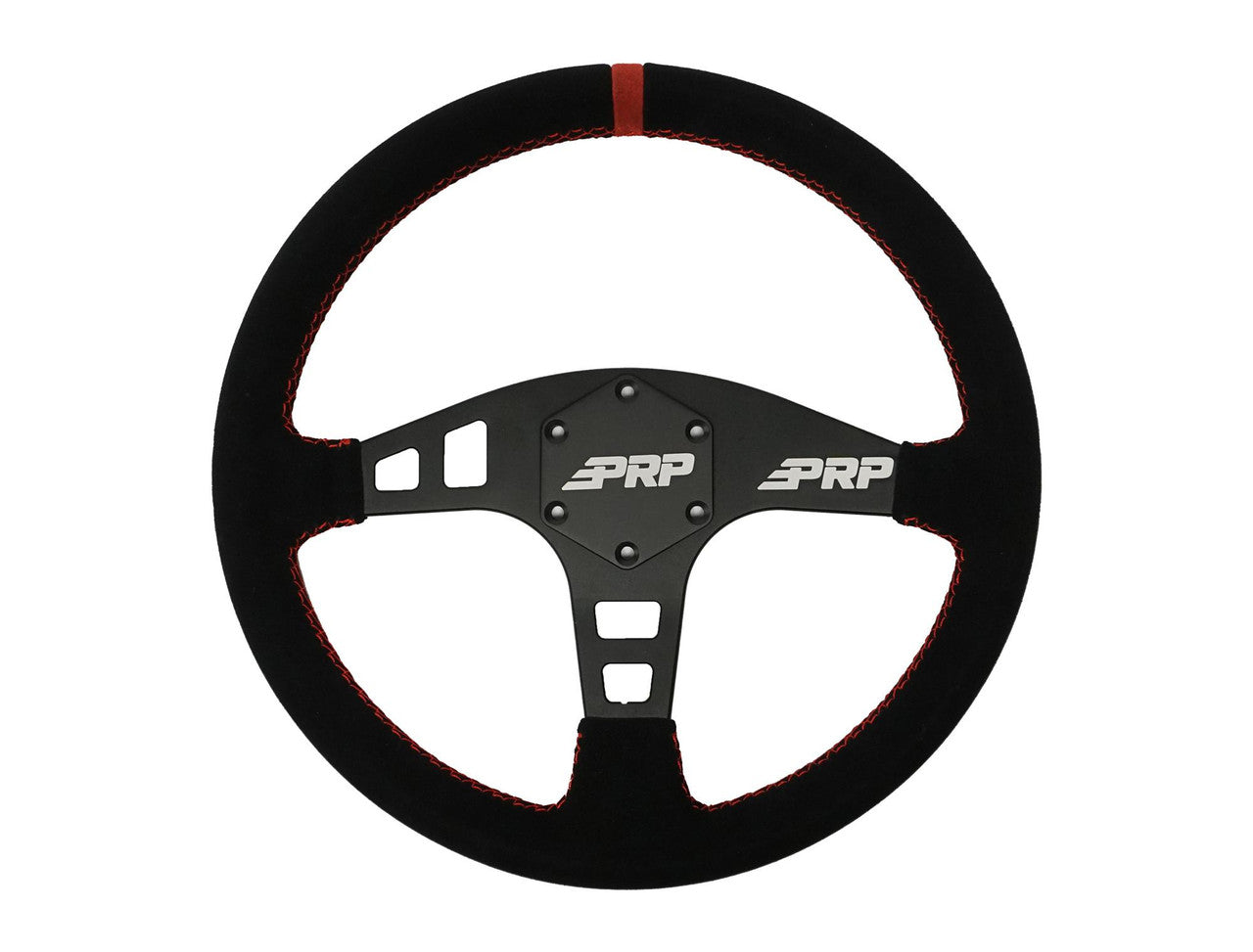 Flat Suede Steering Wheel, Black