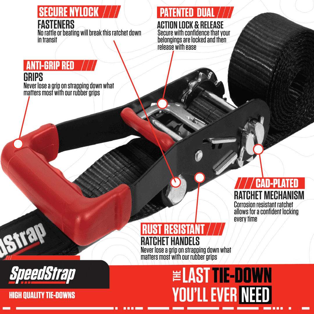 UTV Tie-Down Kit - Red - SpeedStrap
