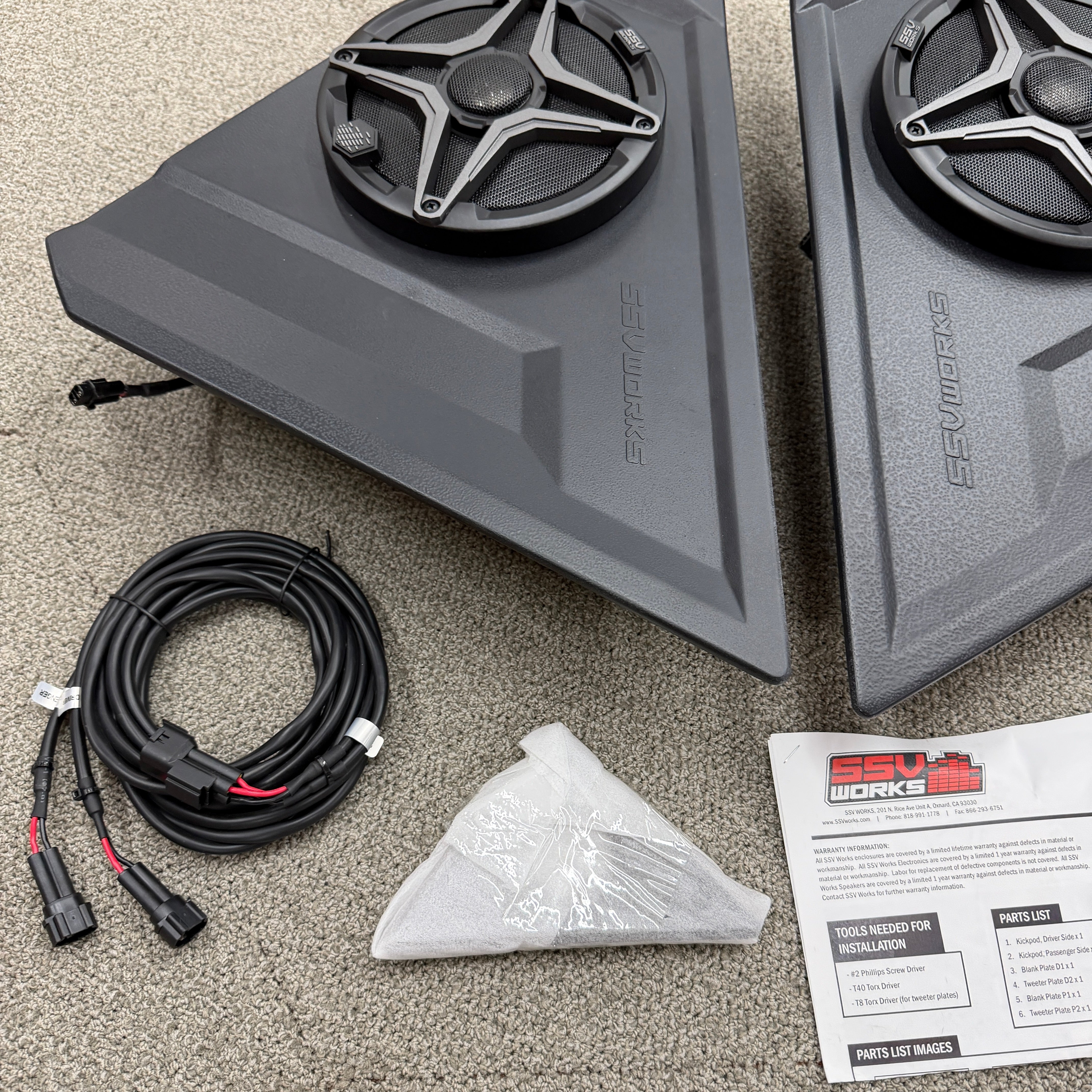 2015-2025 Polaris® Slingshot Front 6.5" Speaker Pods