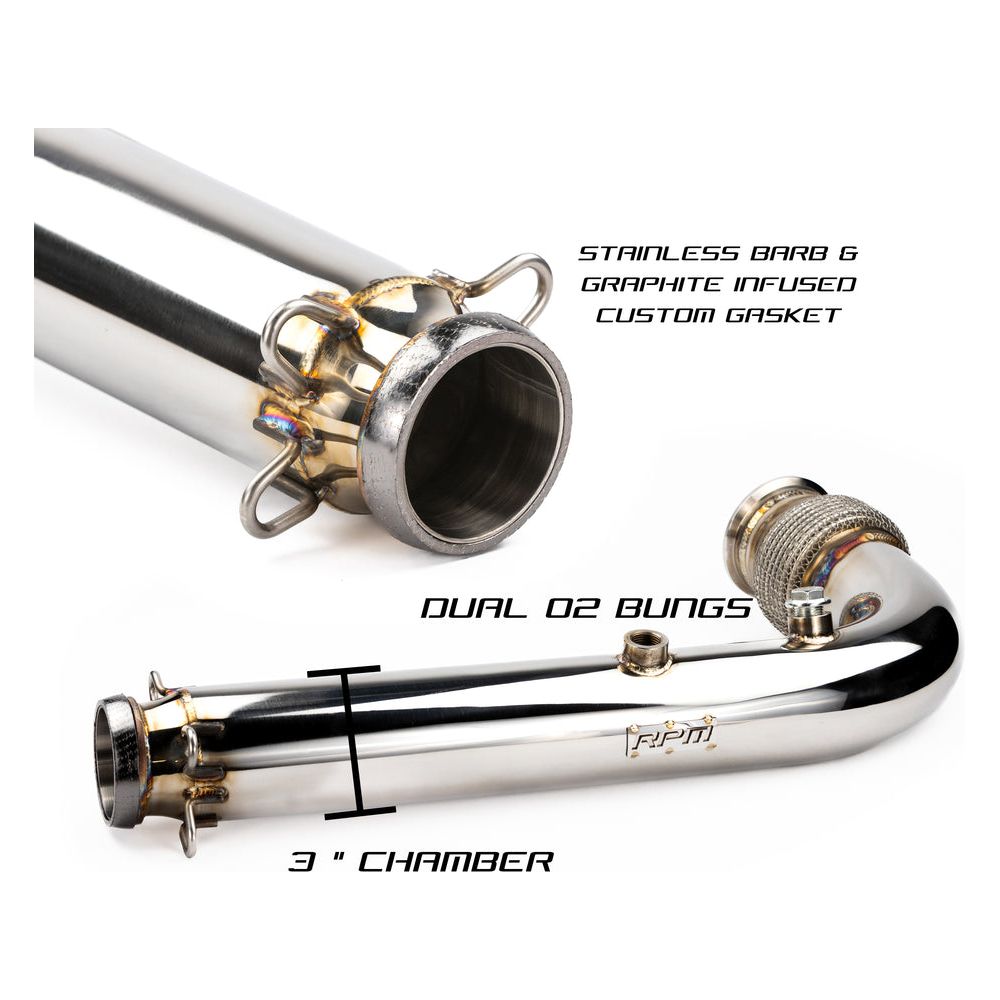 Can Am X3 3" Monster Mouth Cat Delete Bypass Race Pipe