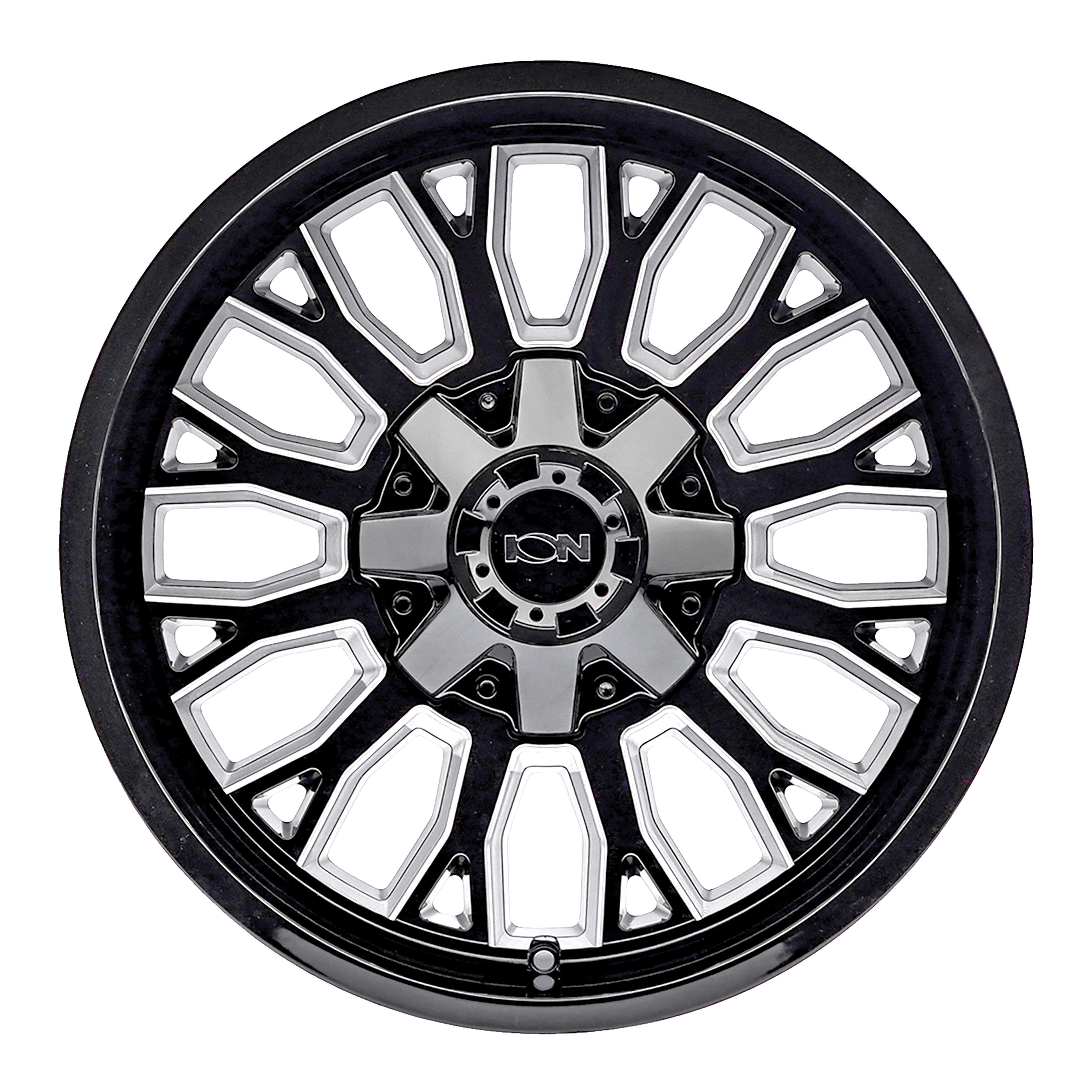 ION ALLOY ION 152 GLOSS BLACK MILLED 20X9 8-180 0MM 124.1MM