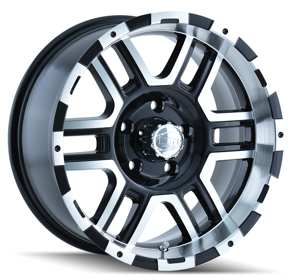 ION ALLOY ION 179 SATIN BLACK MACHINED 18X9 8-170 12MM 130.8MM
