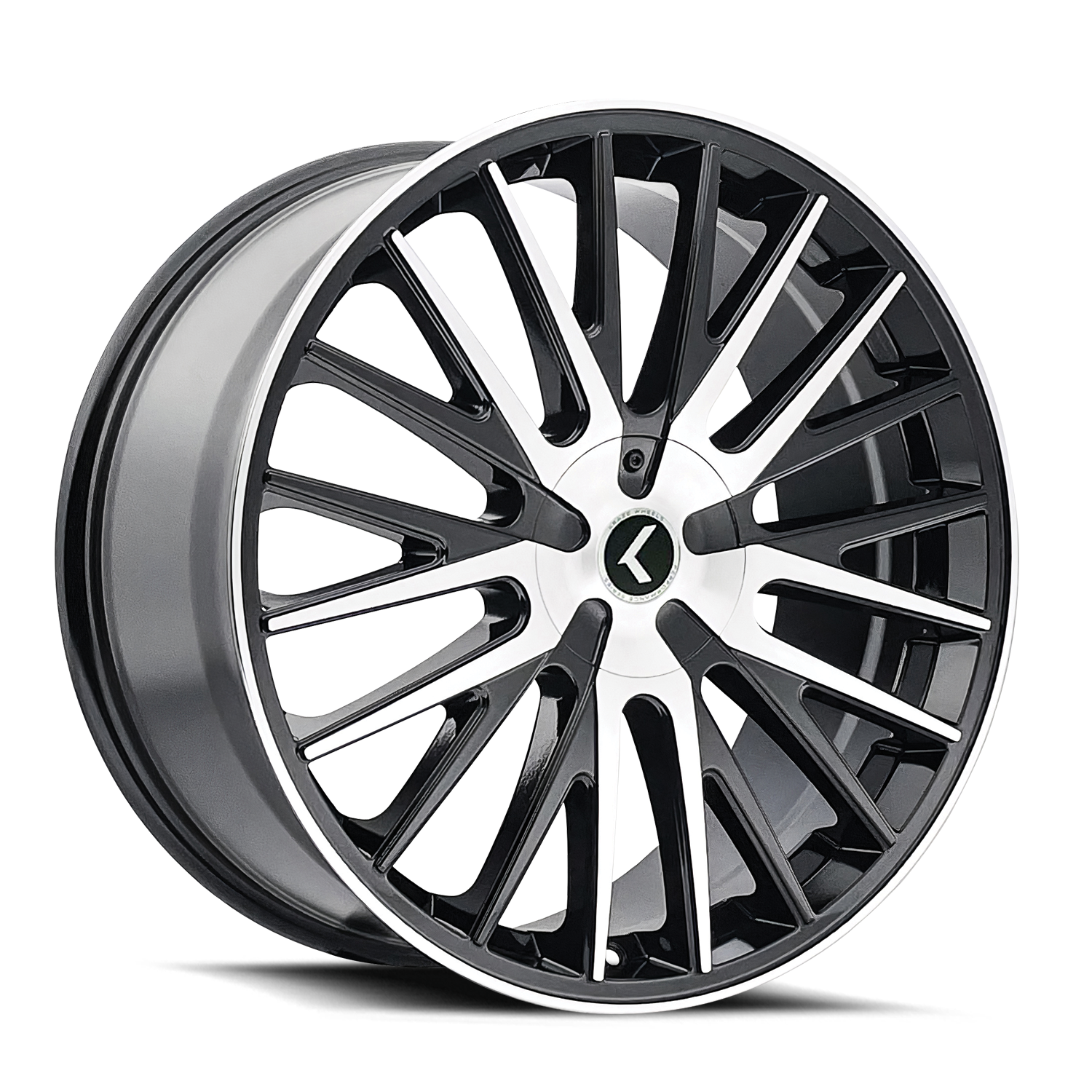 KRAZE KRAZE DOUBLE DOWN KR185 BLACK MACHINED 22X8.5 5-110/5-115 38MM 73MM
