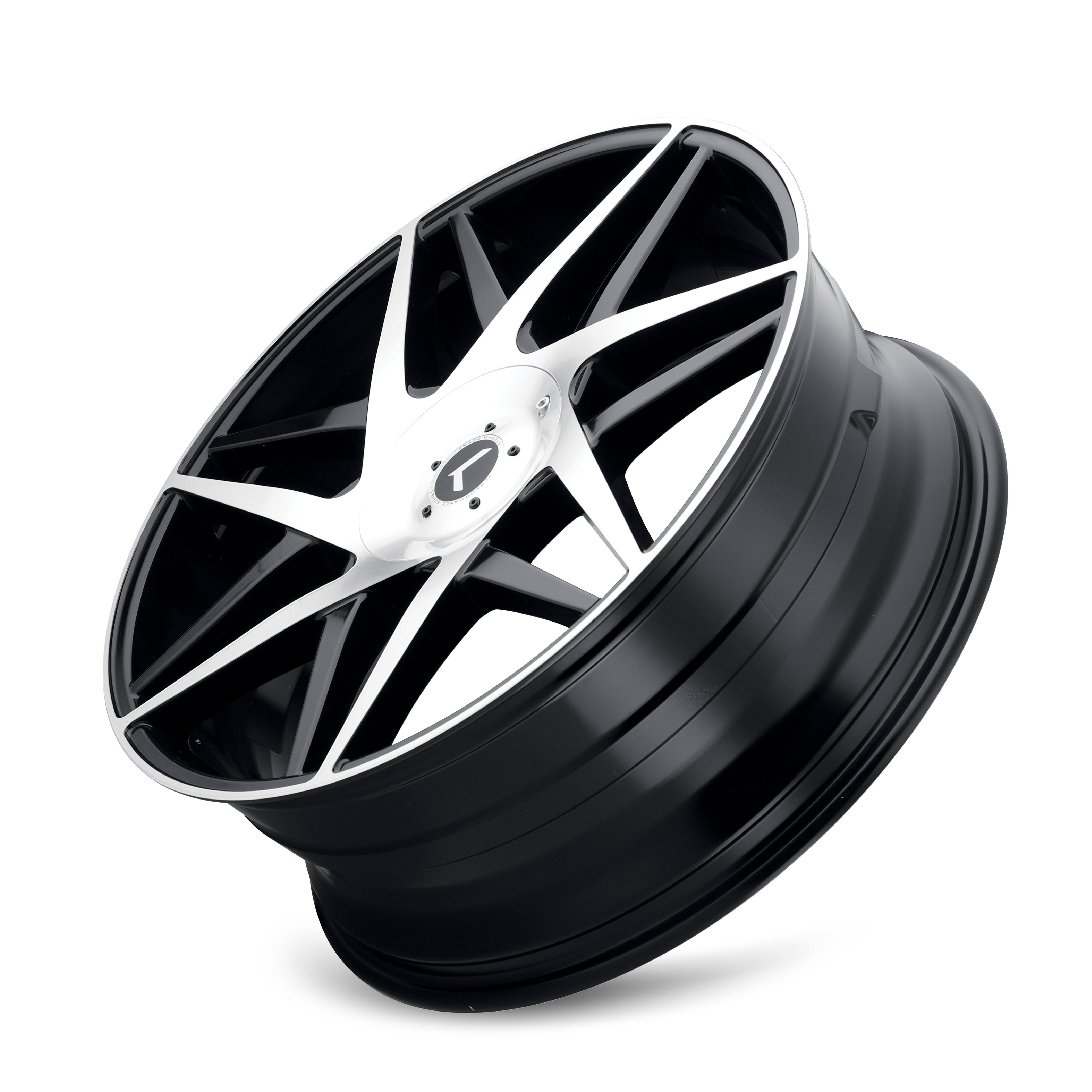 KRAZE KRAZE PHASE KR192 GLOSS BLACK MACHINED 22X8.5 5-115/5-120 38MM 74.1MM