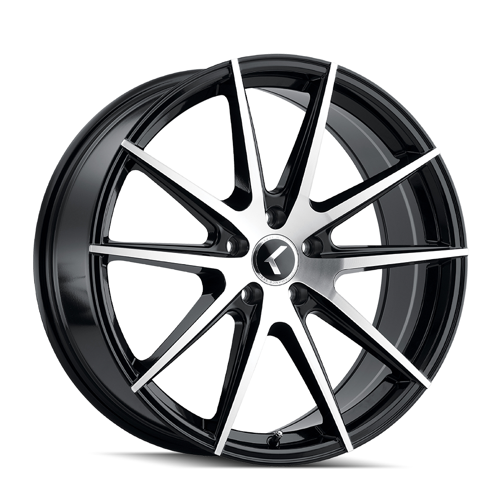 KRAZE KRAZE TURISMO KR193 GLOSS BLACK MACHINED 20X8.5 5-115 38MM 72.62MM