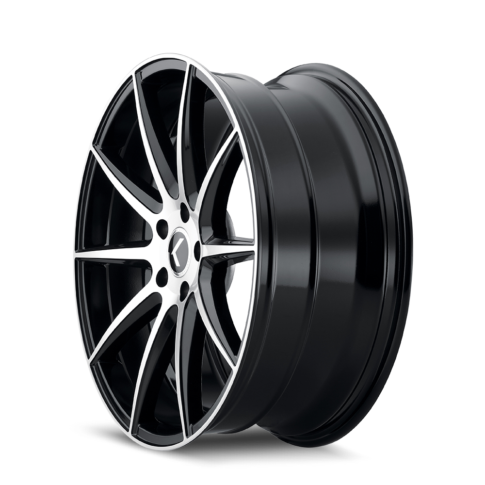 KRAZE KRAZE COSMOS KR194 GLOSS BLACK MACHINED 20X8.5 5-114.3 38MM 72.62MM