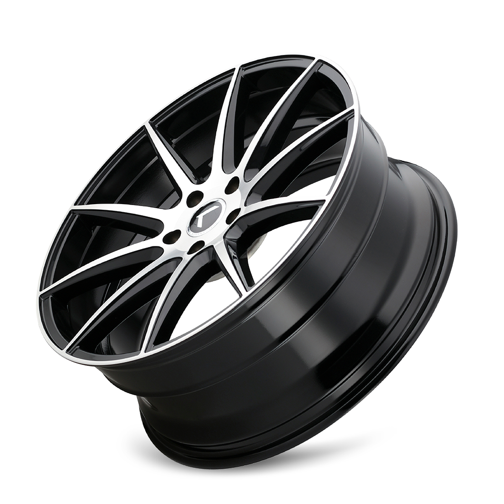 KRAZE KRAZE COSMOS KR194 GLOSS BLACK MACHINED 18X8 5-114.3 40MM 72.62MM