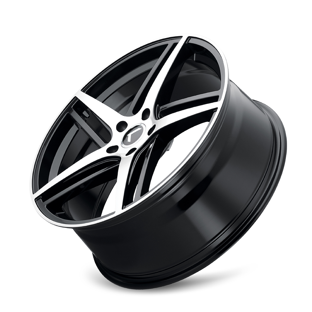 KRAZE KRAZE MILANO KR195 GLOSS BLACK MACHINED 20X8.5 5-114.3 38MM 72.62MM