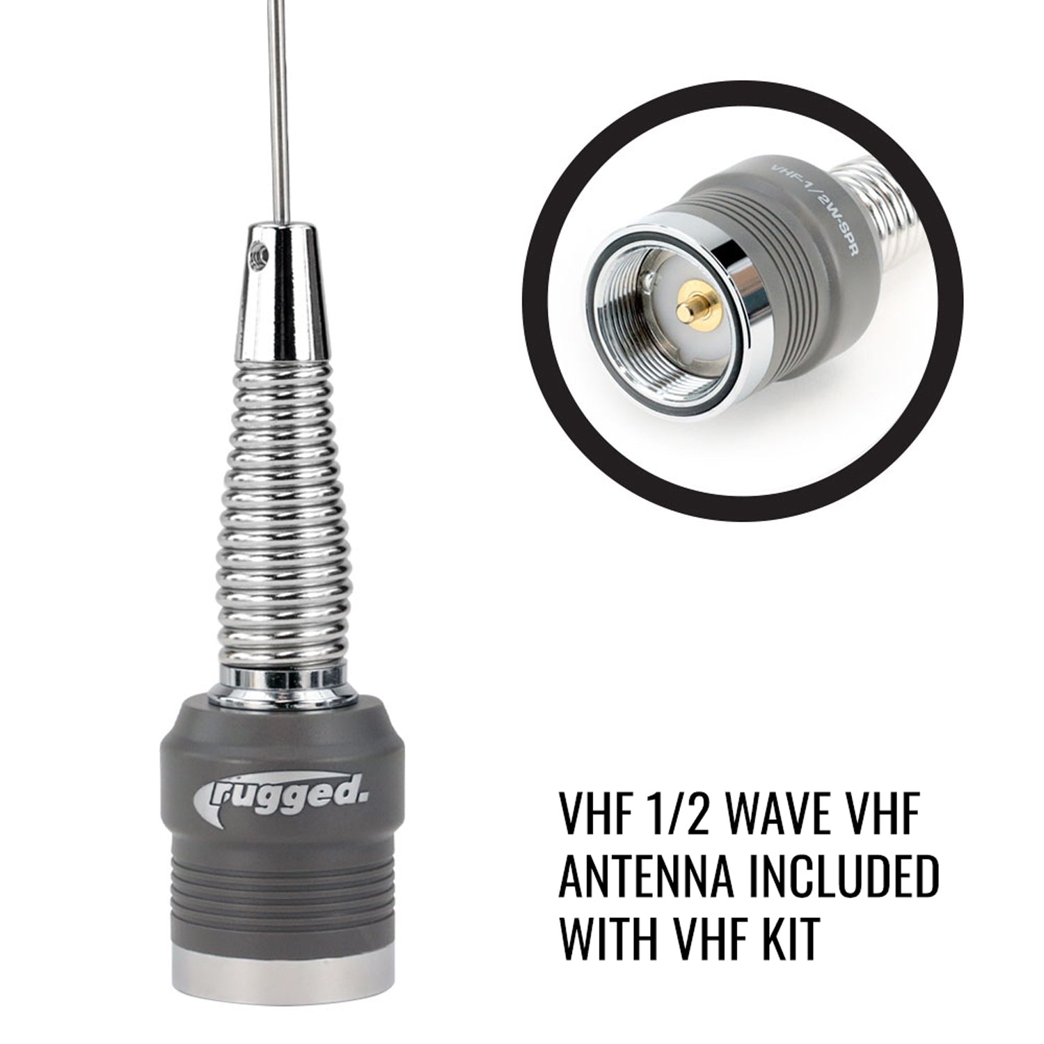Long Track Antenna Upgrade Kit for Rugged V3 / RH5R Handheld Radio