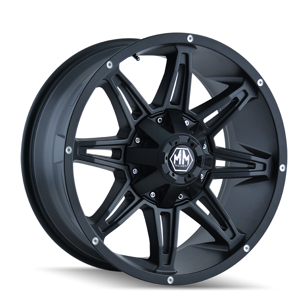 MAYHEM MAYHEM RAMPAGE 8090 MATTE BLACK 18X9 8-165.1 -12MM 130.8MM