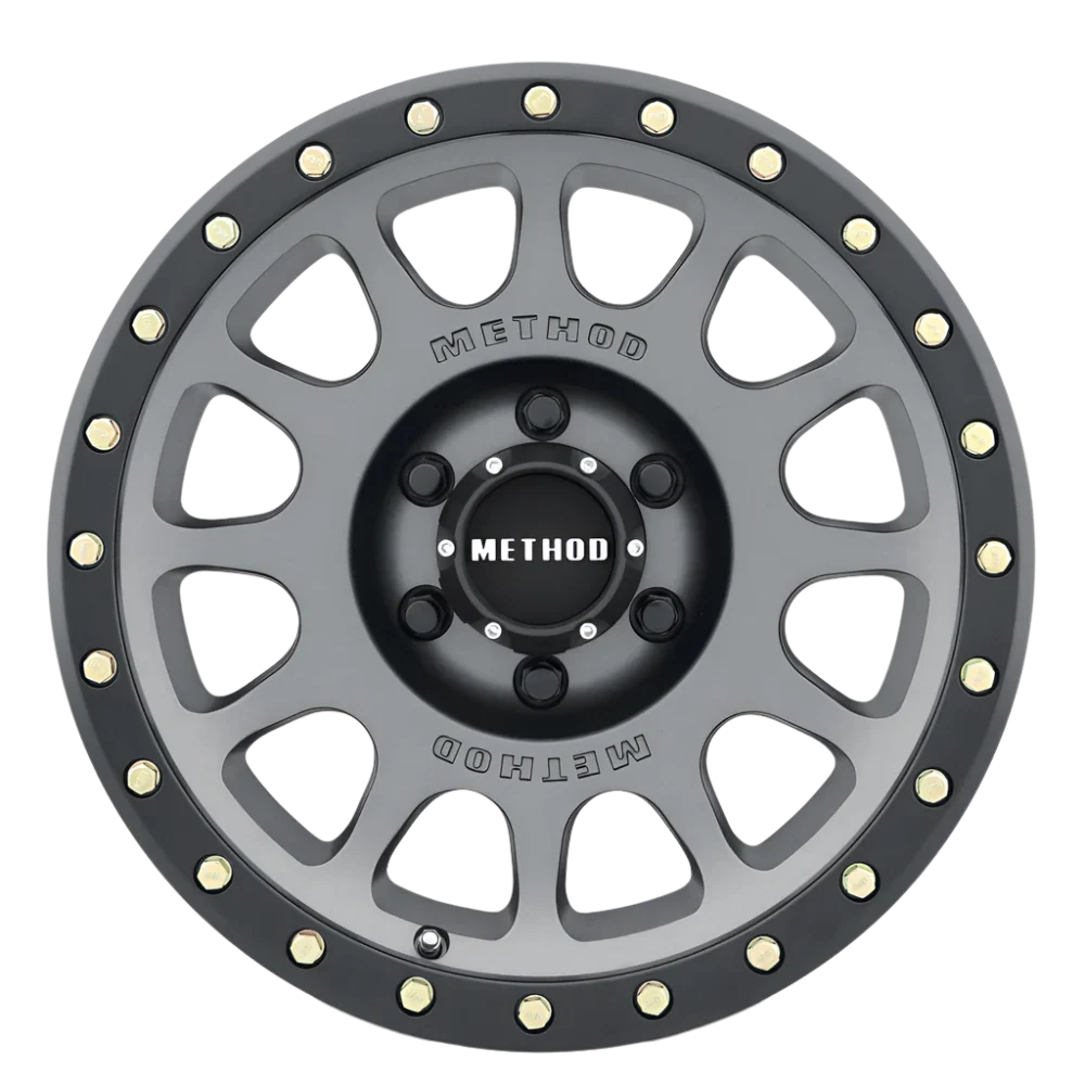 Method Race Wheels 305 | NV | TITANIUM - MATTE BLACK LIP