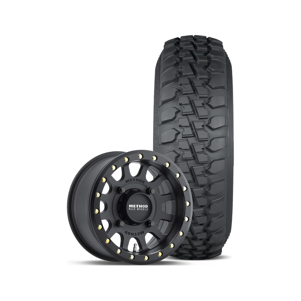 401 Beadlock Wheel (Matte Black) + DS Tire
