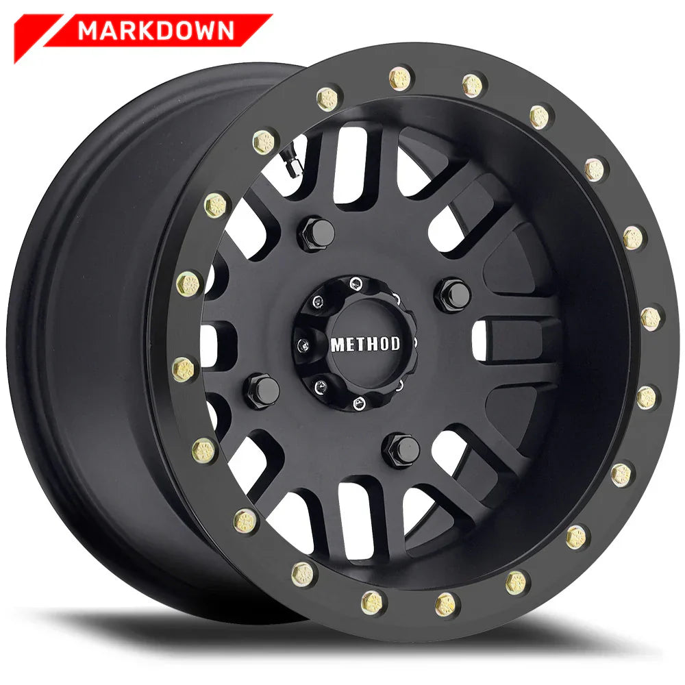 Set 0f 4 406 Beadlock Wheel 15x10 4/156 (Matte Black)