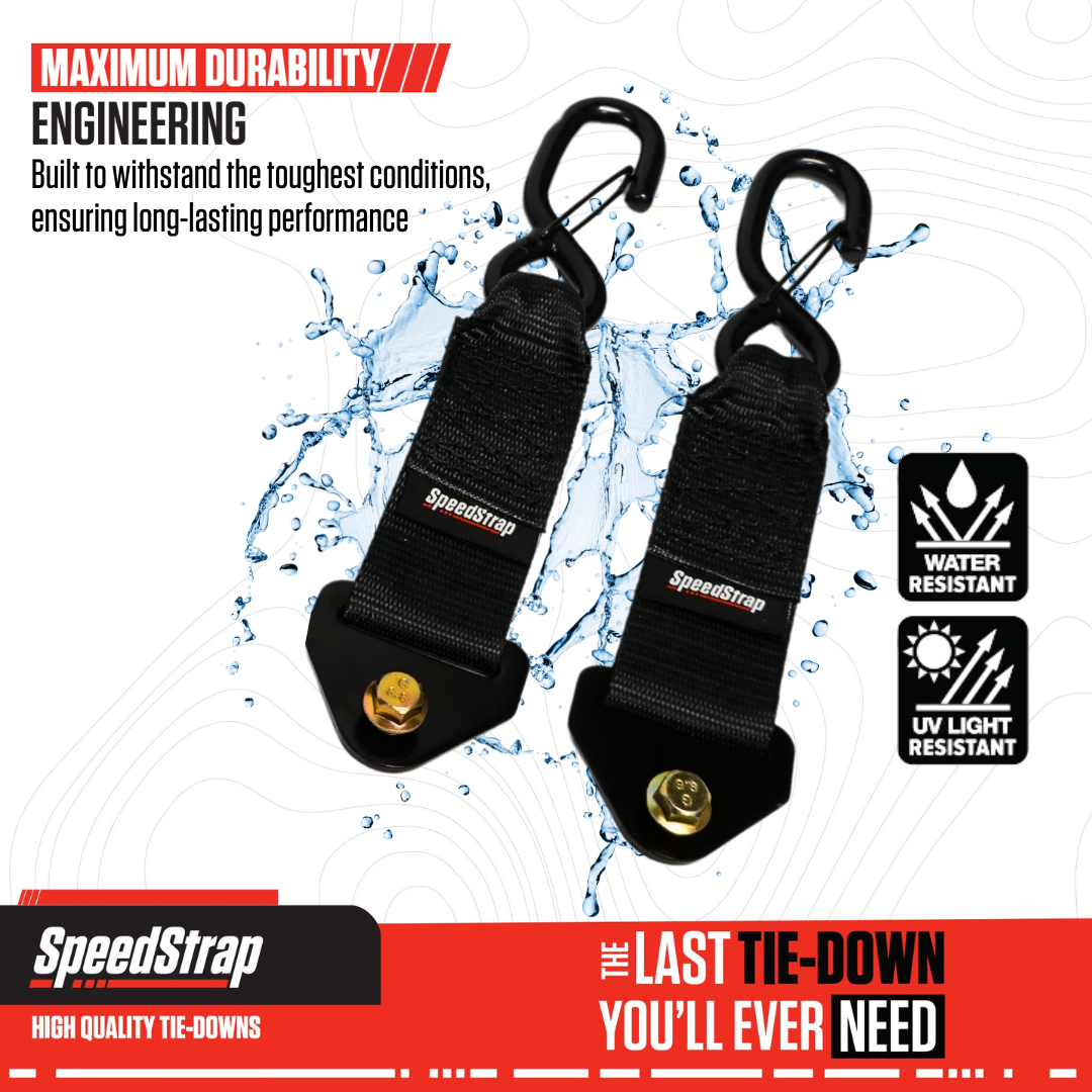 2” x 10” S-Hook Adapters for Retractable Tie-Down Straps (2 Pack) - SpeedStrap