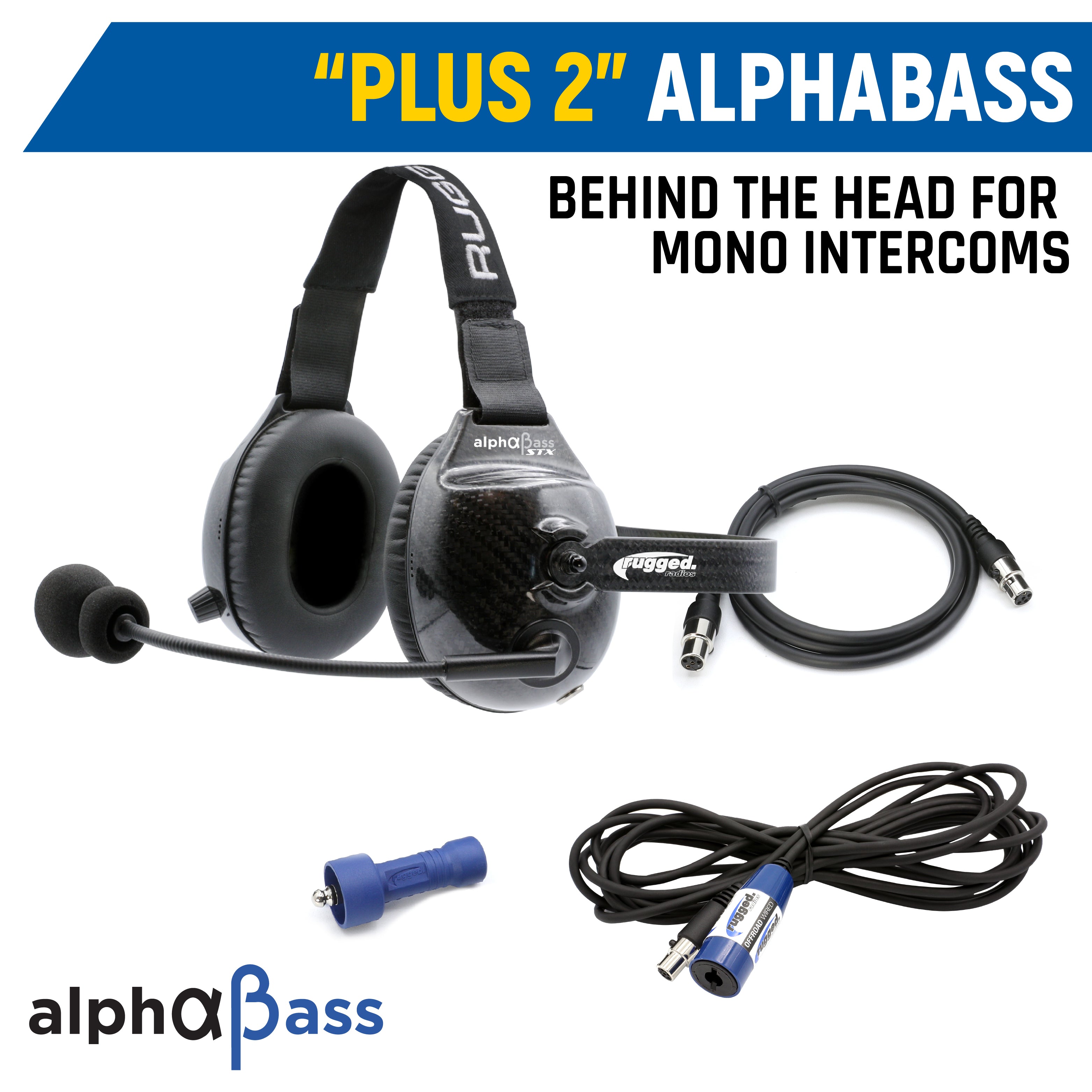 Rear Seat Expansion Kit with Helmet Kits or Headsets - STX Stereo / AlphaBass Headset