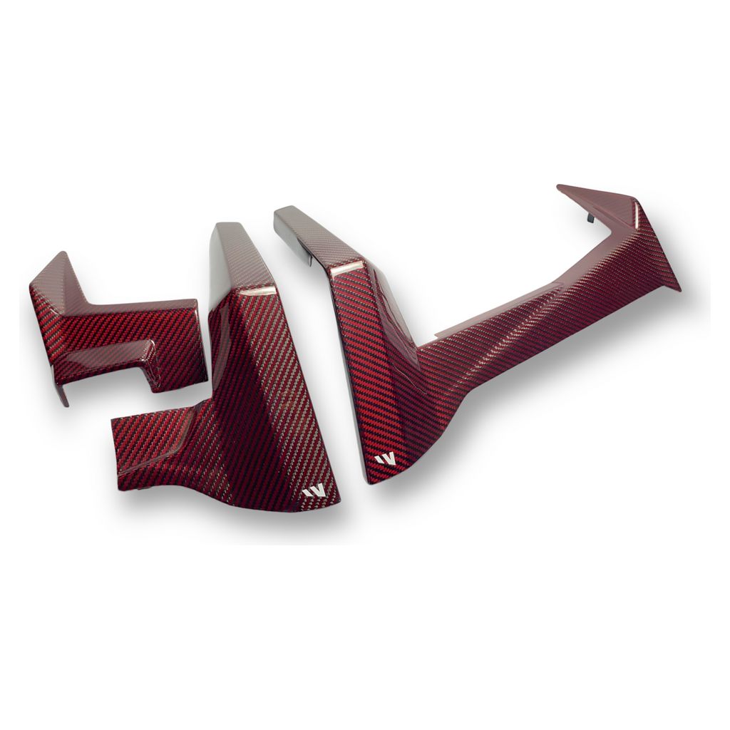 Polaris RZR Pro / Turbo R Carbon Fiber Dash Trim Kit (3-Piece)