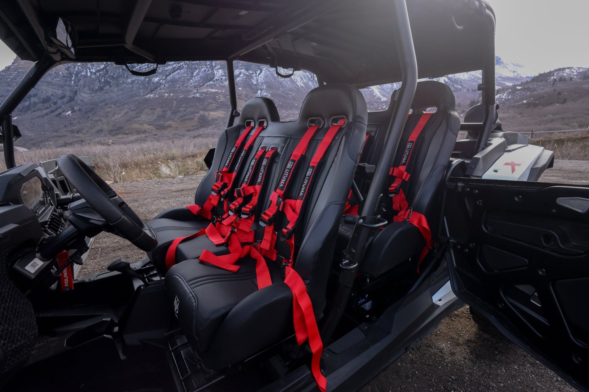 2024+ RZR 1000 Front/Rear Bench Seat W Harnesses 2 and 4 Seater