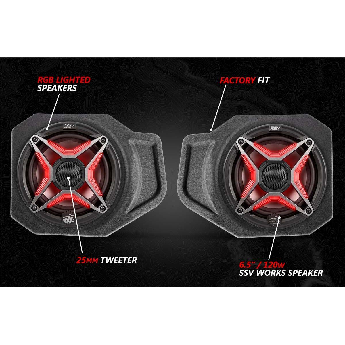 Polaris Ranger XP 1000 Ride Command V-Spec 3 Speaker Audio System