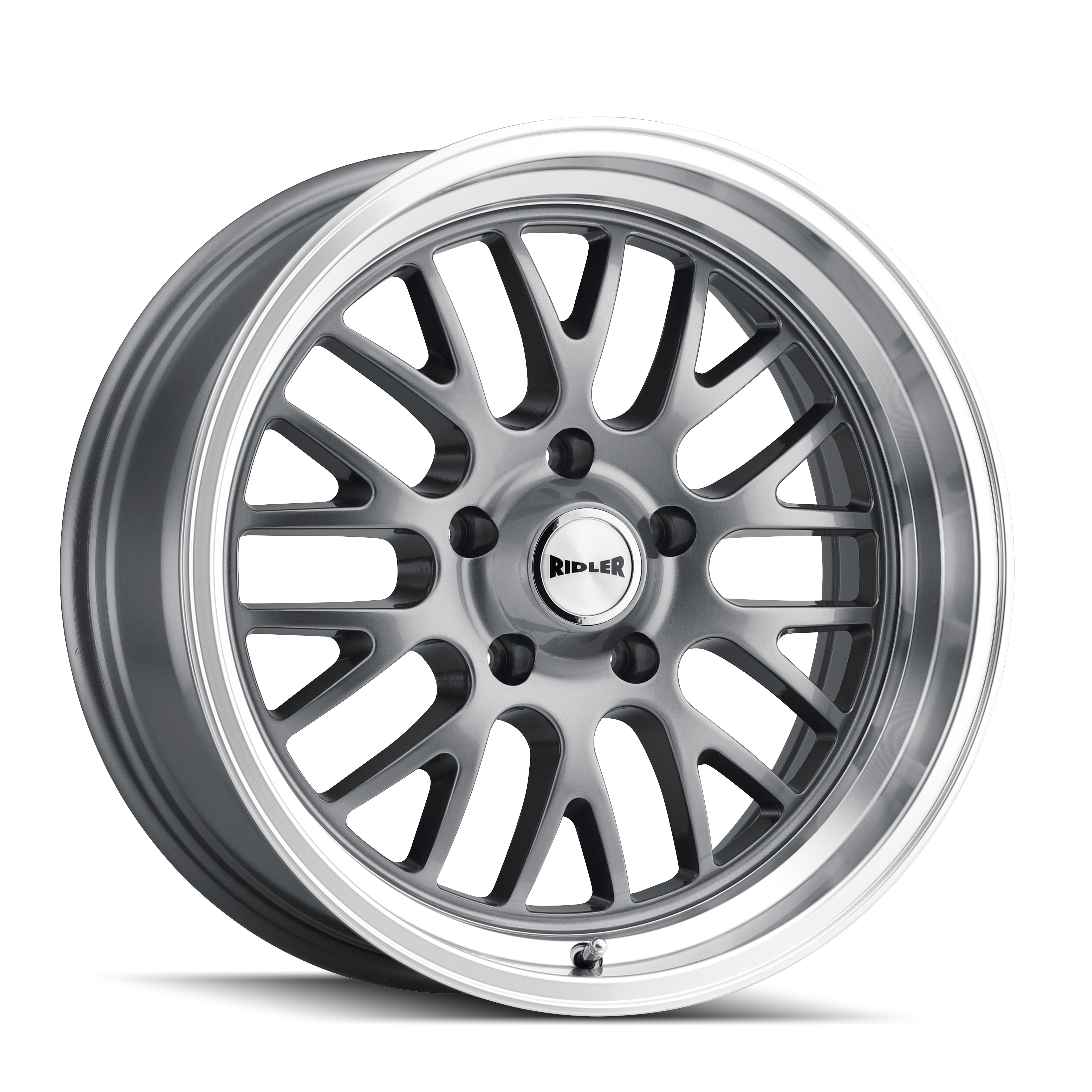 RIDLER RIDLER 607 GLOSS GREY MACHINED 18X9.5 5-120.65 6MM 83.82MM