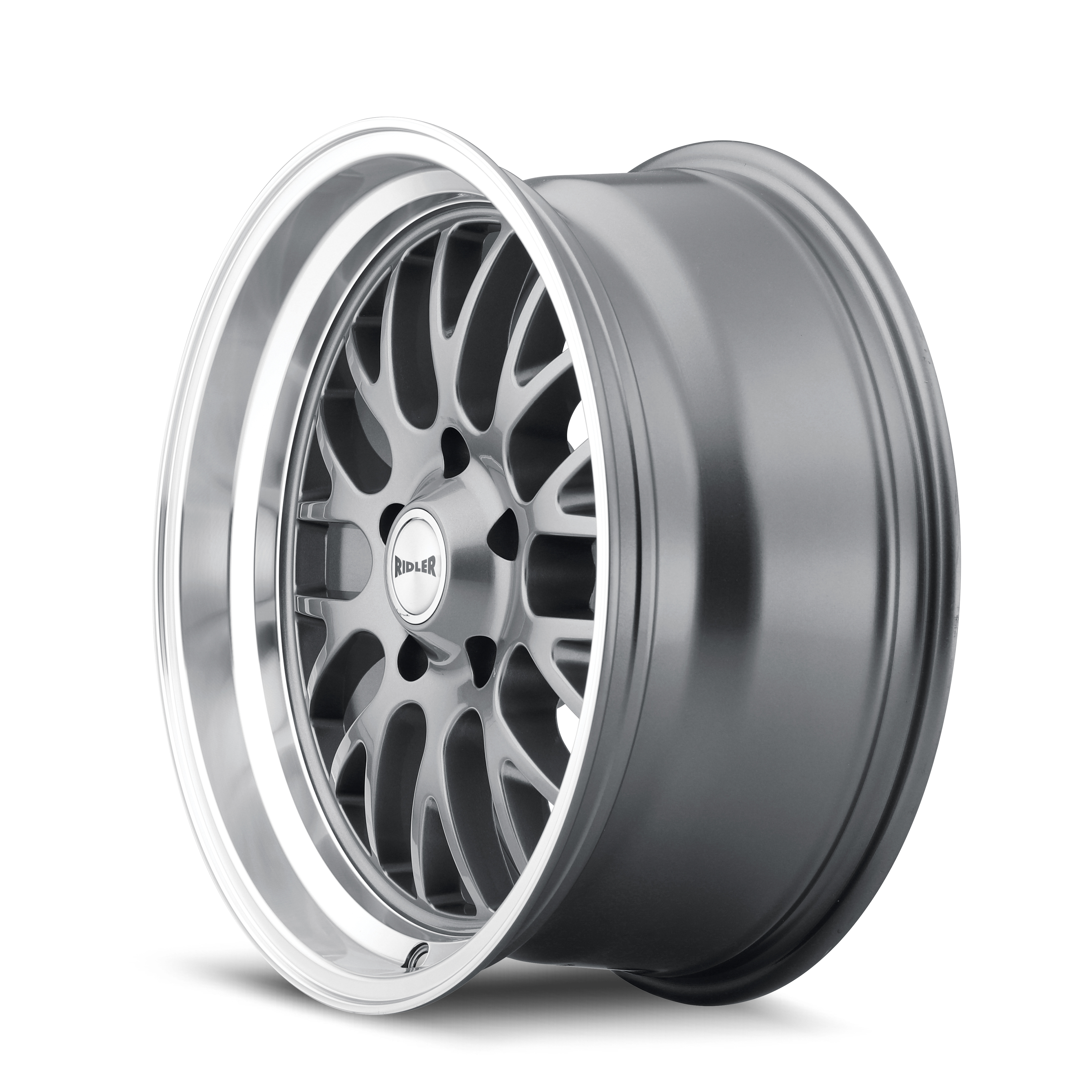 RIDLER RIDLER 607 GLOSS GREY MACHINED 20X8.5 5-127 0MM 83.82MM