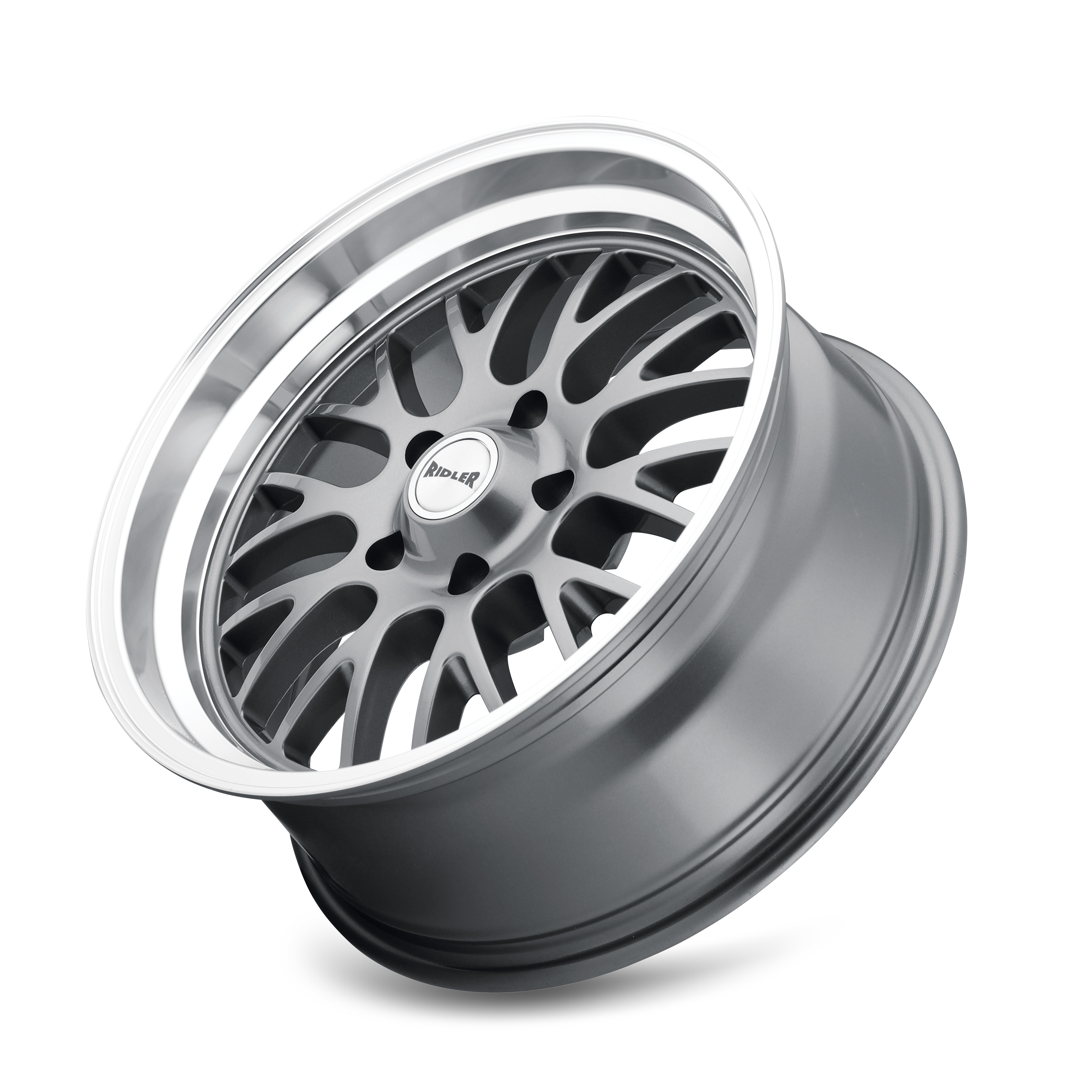 RIDLER RIDLER 607 GLOSS GREY MACHINED 20X8.5 5-127 0MM 83.82MM