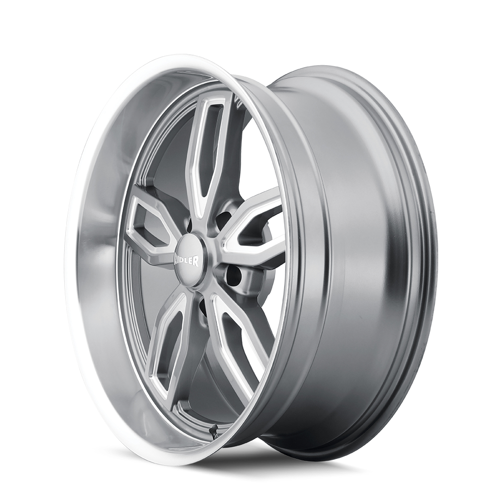 RIDLER RIDLER 608 GLOSS GREY MILLED 18X9 5-114.3 0MM 72.62MM