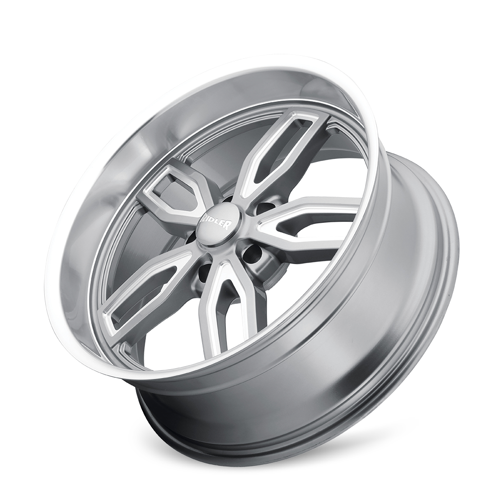 RIDLER RIDLER 608 GLOSS GREY MILLED 18X8 5-127 0MM 78.3MM