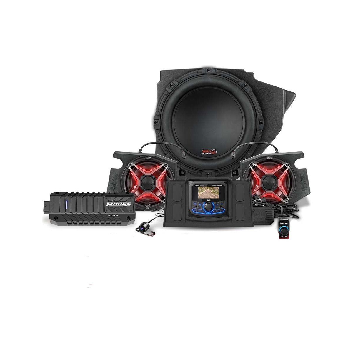 Polaris RZR V-Spec 3 Speaker Plug-&-Play Kit with JVC