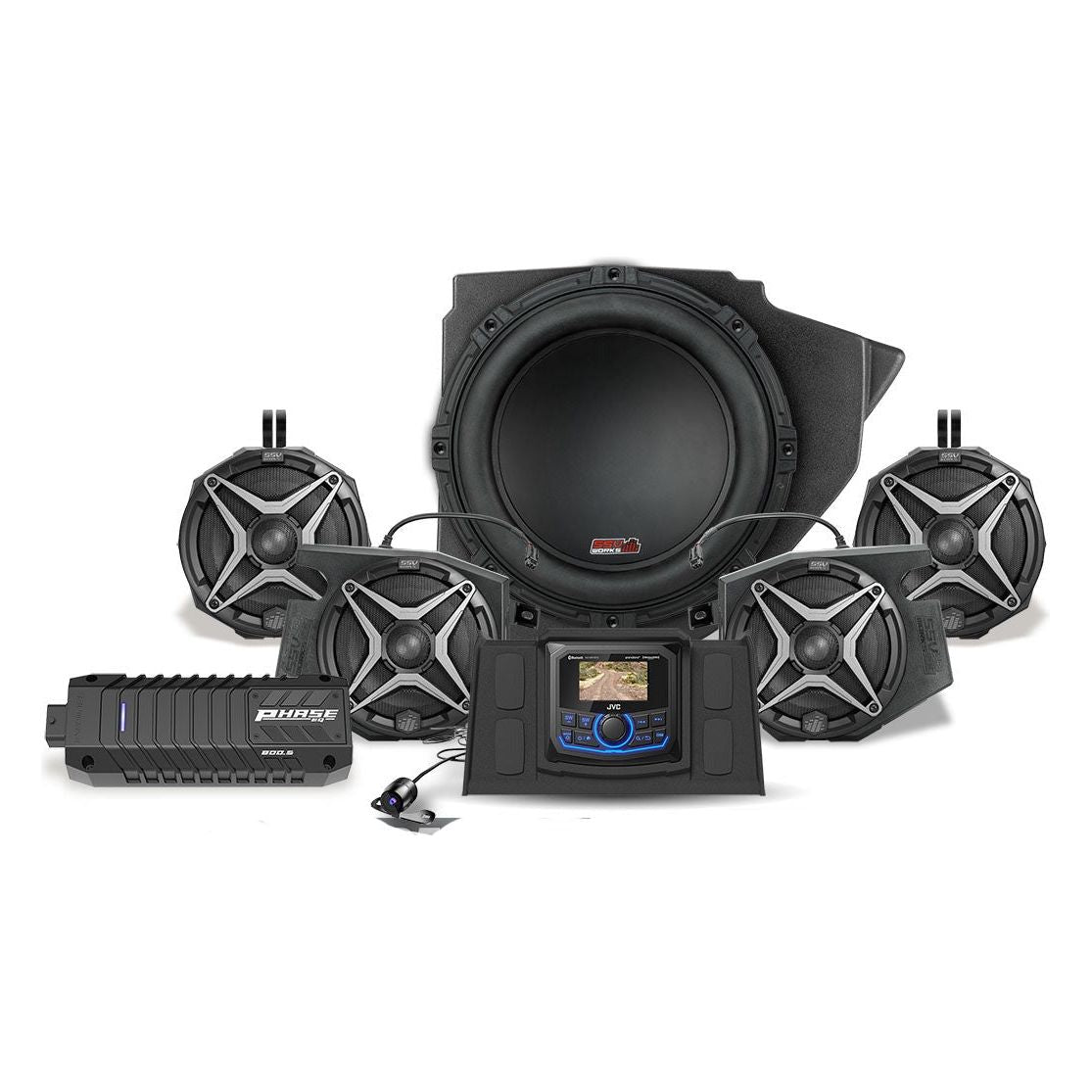 Polaris RZR A-Spec 5 Speaker Plug-&-Play Kit with JVC