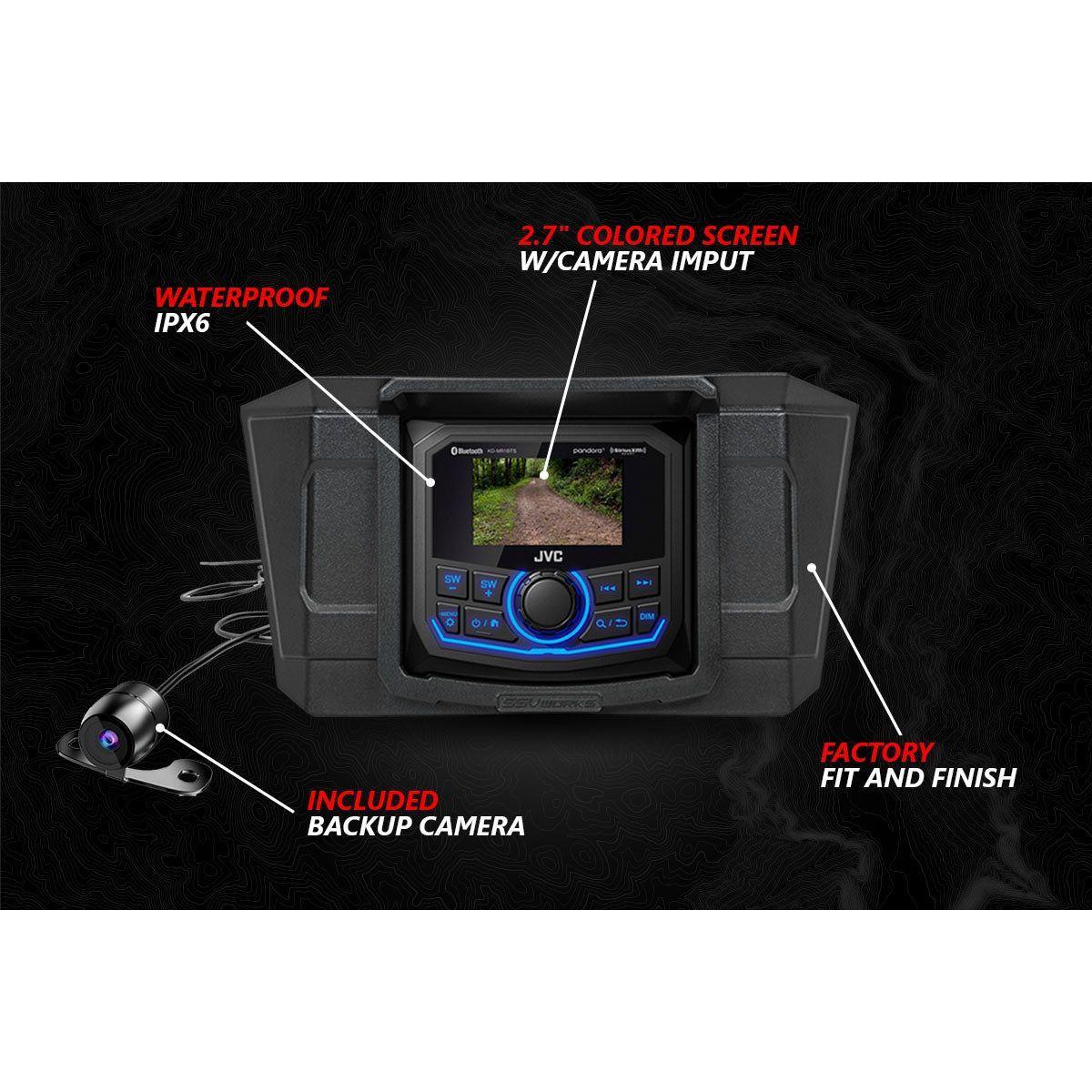 Polaris RZR Pro / Turbo R A-Spec 3 Speaker Plug-&-Play System with JVC