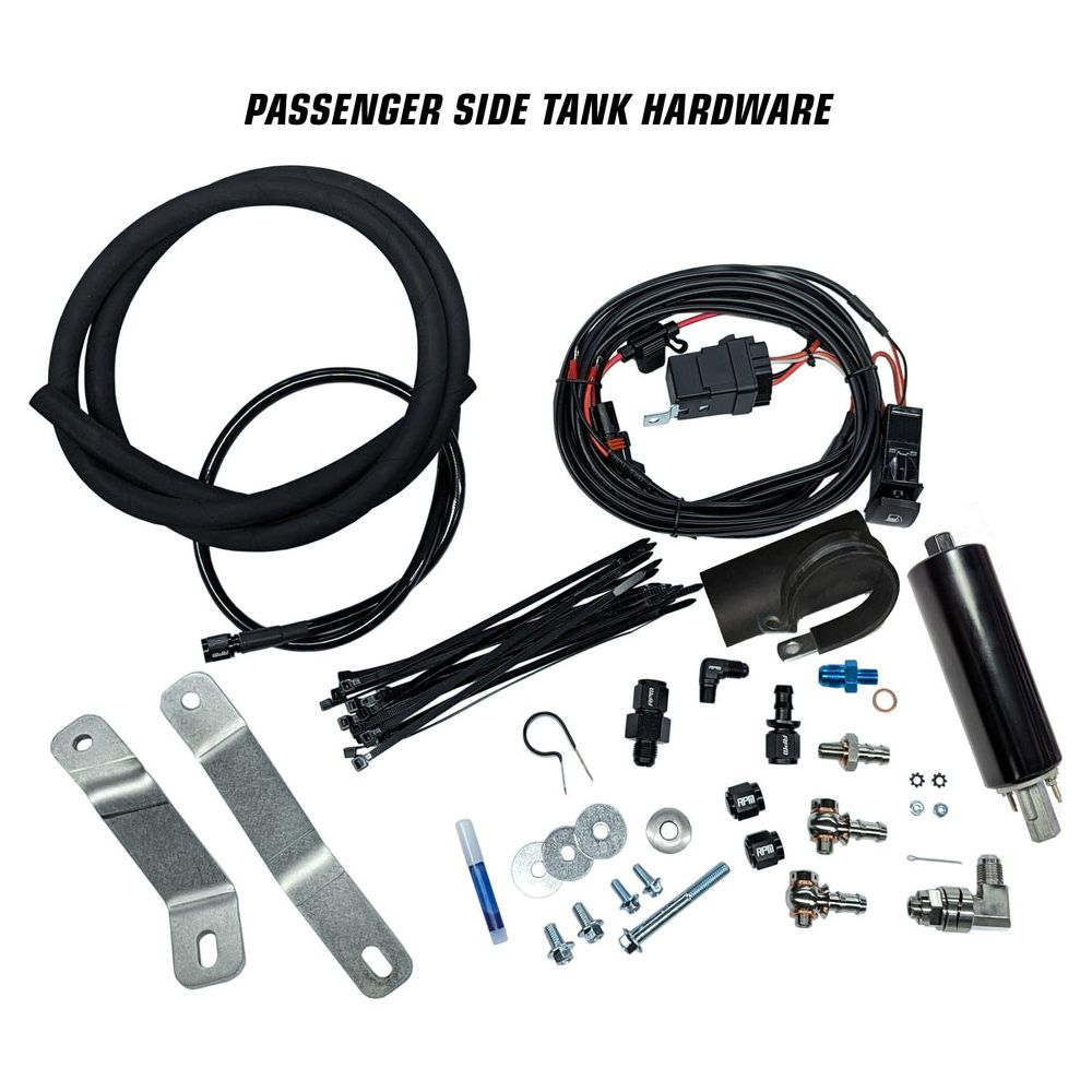 RZR Auxiliary Fuel Tank - 4 Seat XPT / XP1000 / Turbo S 4.5G Auxiliary Fuel Gas Tank Kit