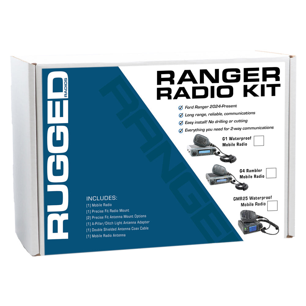 Ford Ranger Two-Way GMRS Mobile Radio Kit - 25 Watt - GMR25 Waterproof