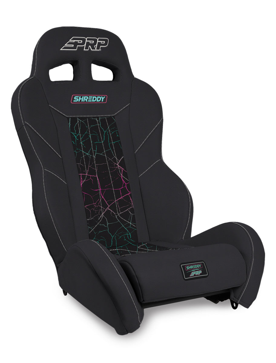 Shreddy Edition XCR Suspension Seat, Cracked Black