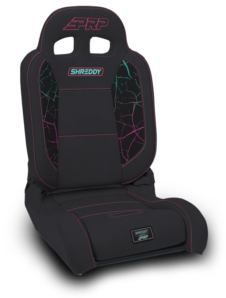 Shreddy Edition EnduroDaily Reclining Suspension Seat, Cracked Pink
