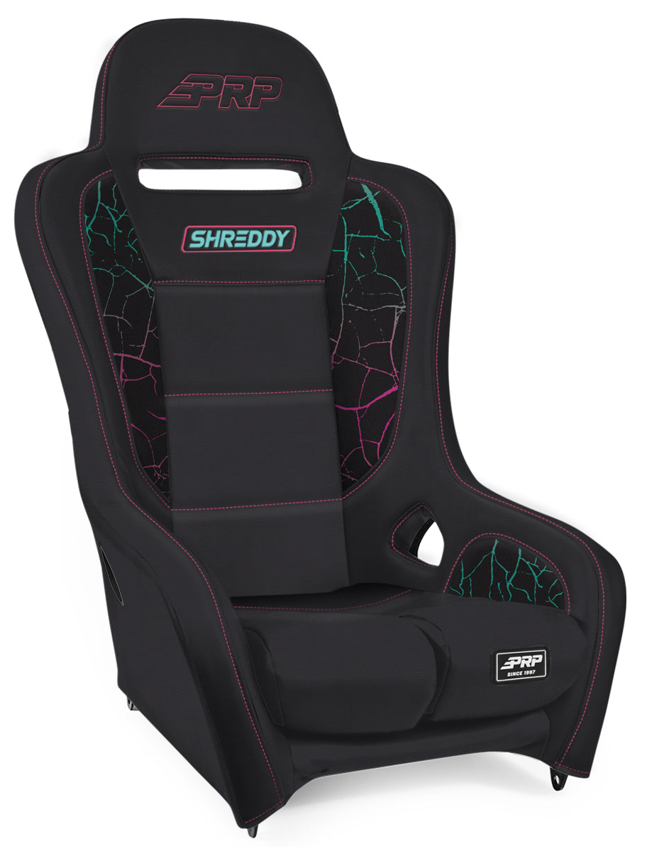 Shreddy Edition Podium Suspension Seat, Cracked Pink
