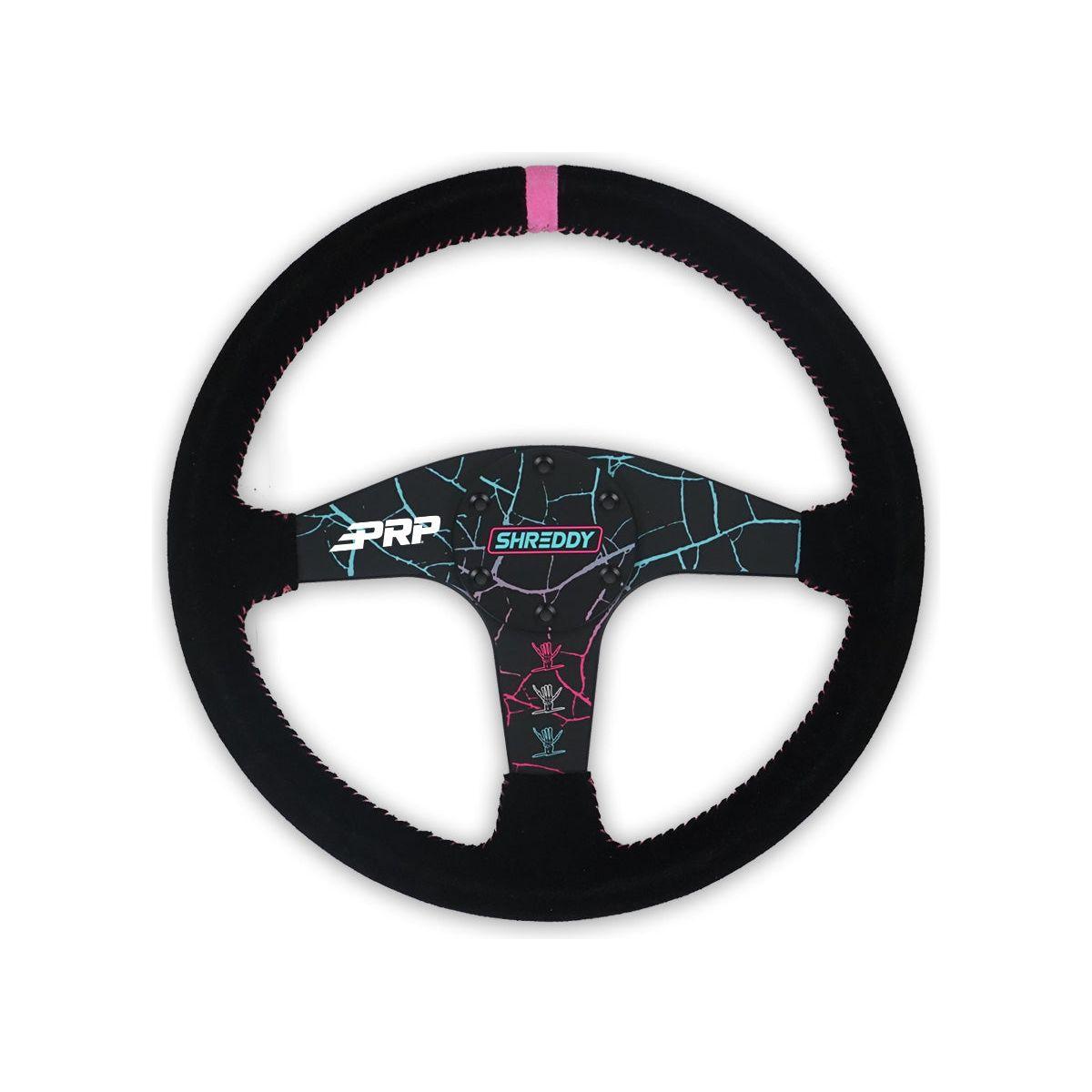 Shreddy Cracked Flat Steering Wheel