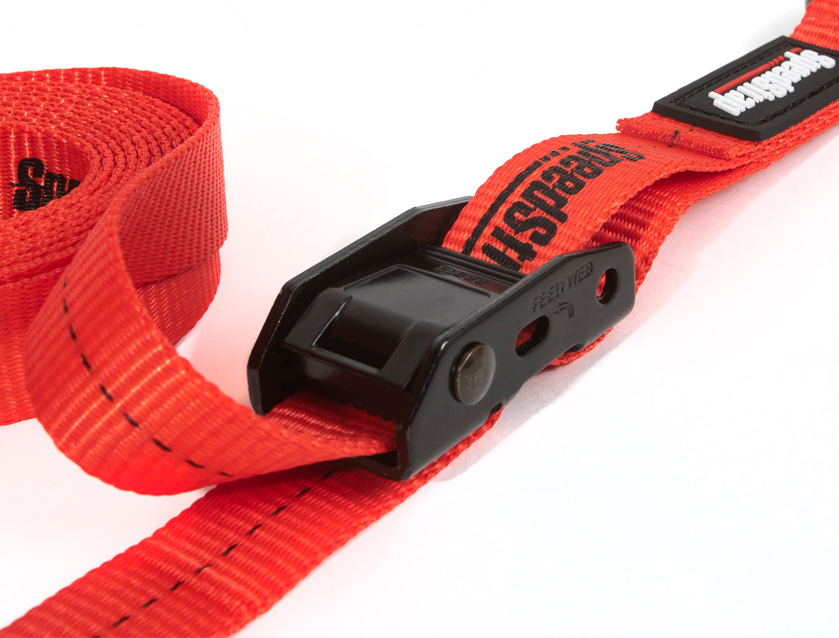 1" x 10' Cam-Lock Tie Down with Snap S-Hooks and Soft-Tie (2 Pack) - SpeedStrap
