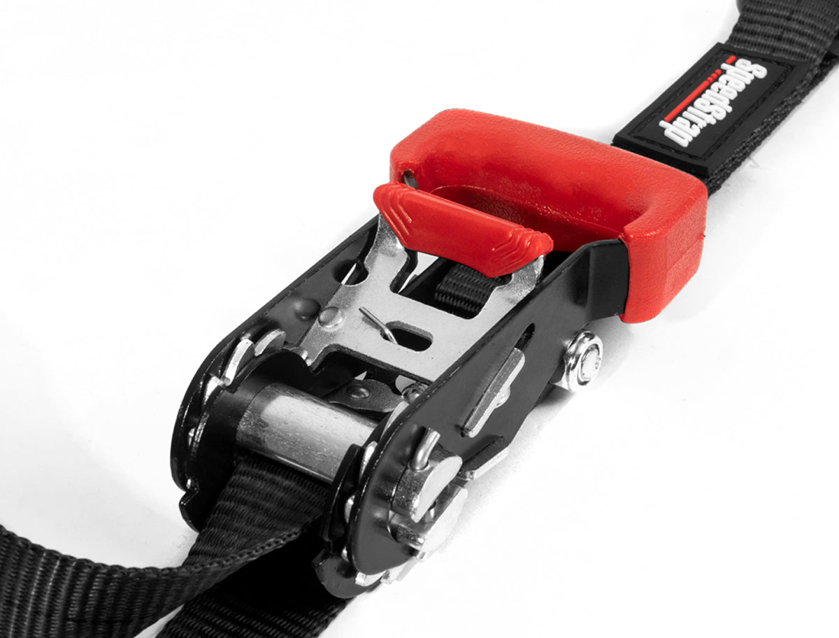 1" x 15' Ratchet Tie Down w/ Snap 'S' Hooks and Soft Tie (2 Pack) - SpeedStrap