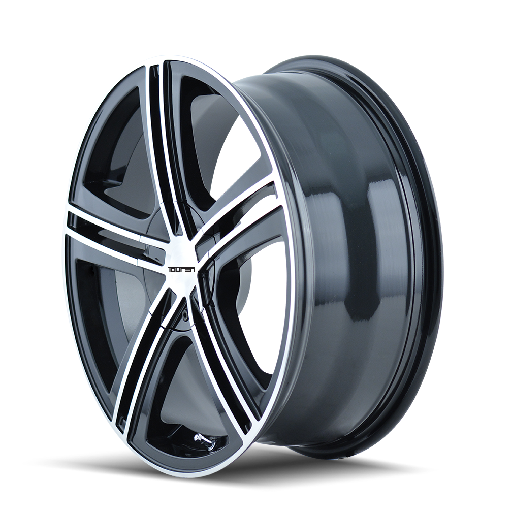 TOUREN TOUREN TR62 3262 GLOSS BLACK MACHINED 16X7 5-100/5-114.3 40MM 72.62MM