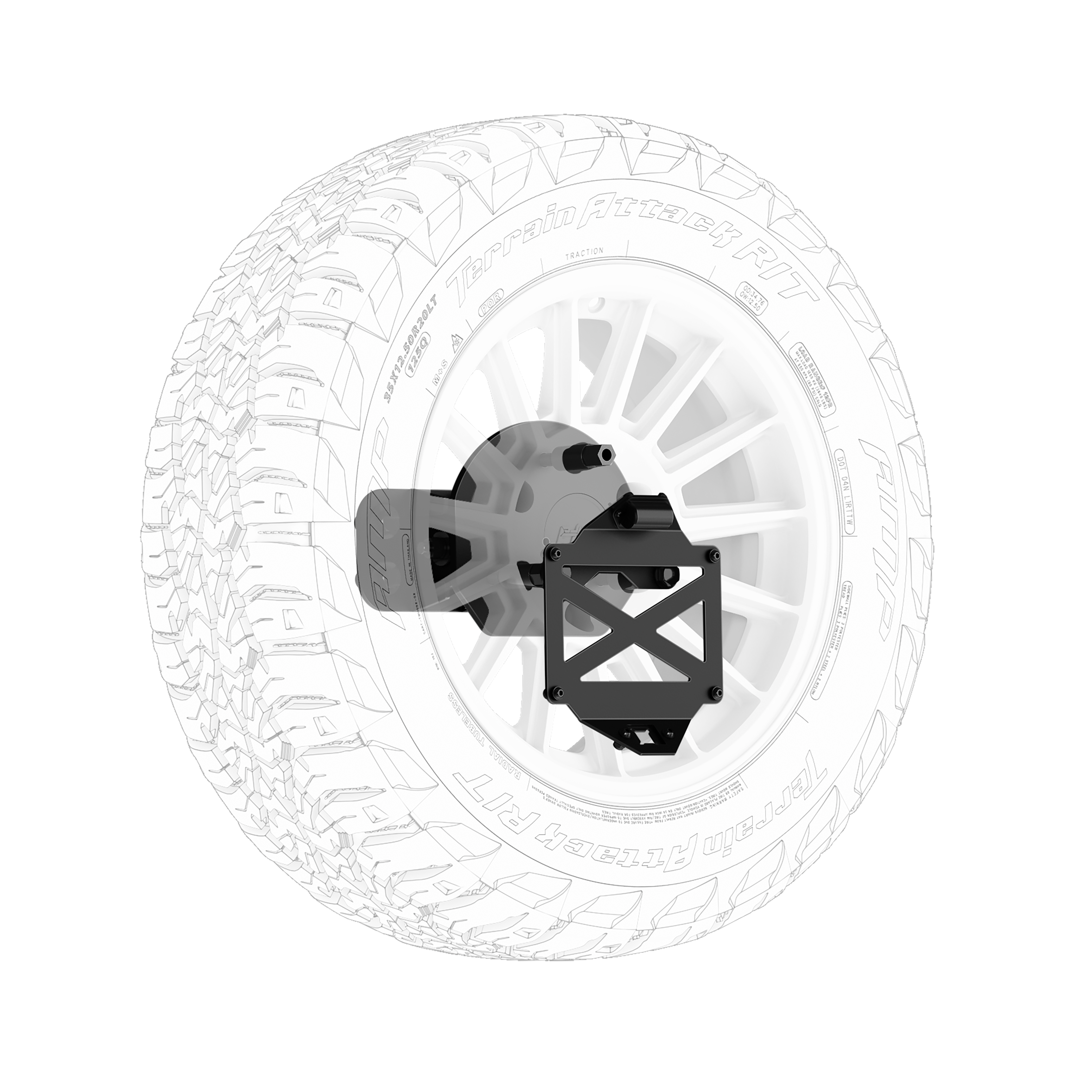 Body Armor 4x4 PRO SERIES II TIRE CARRIER