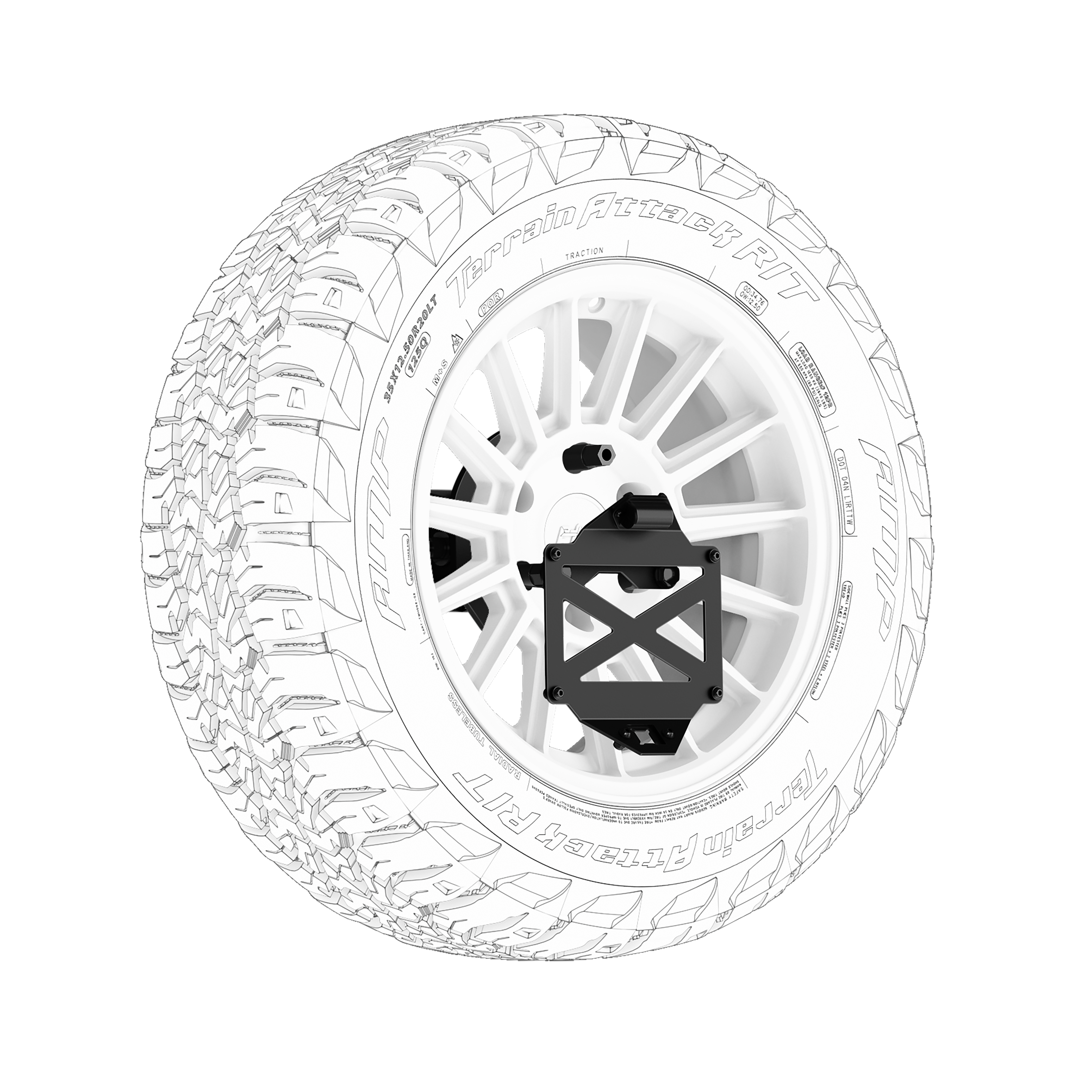 Body Armor 4x4 PRO SERIES II TIRE CARRIER