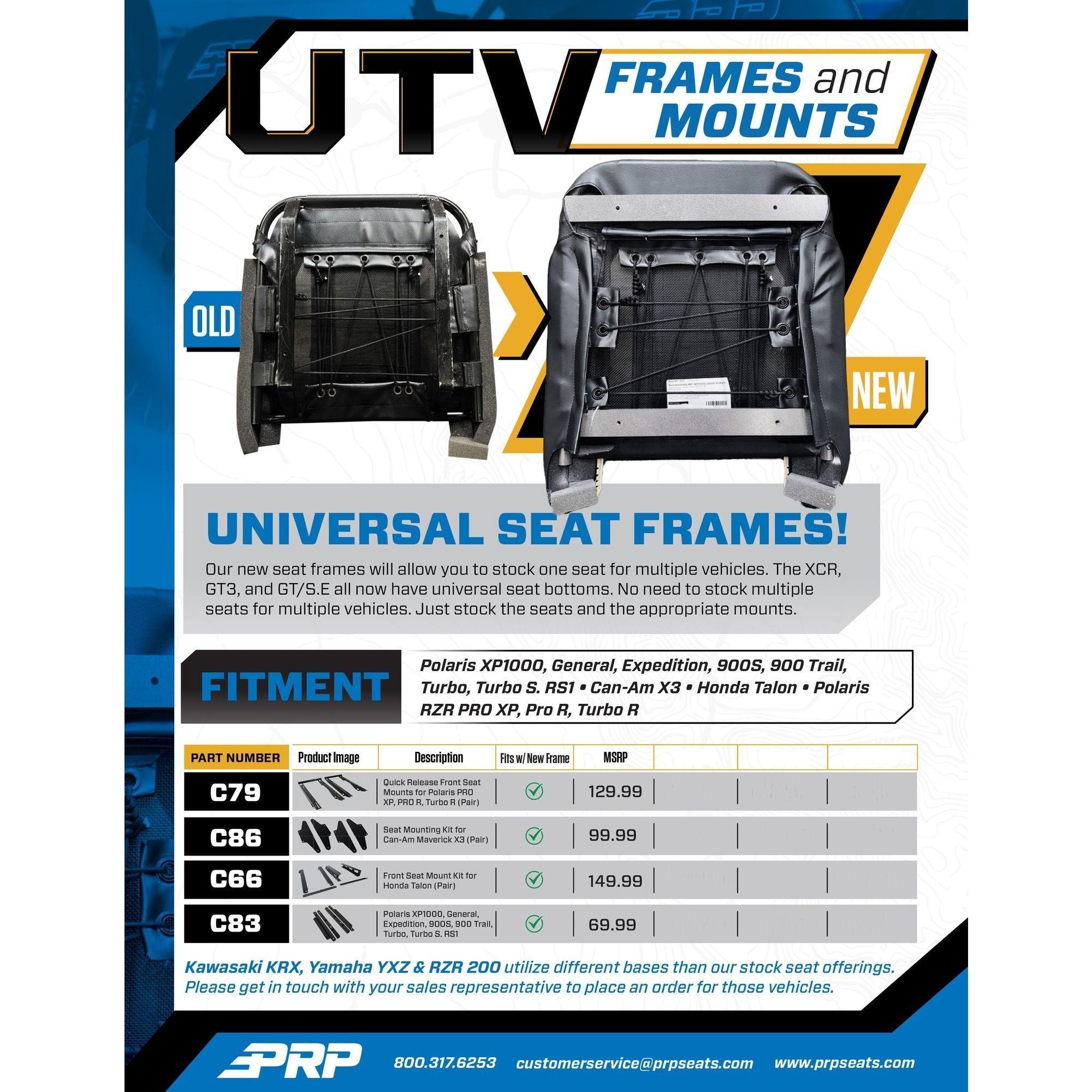 GT3 UTV Suspension Seat