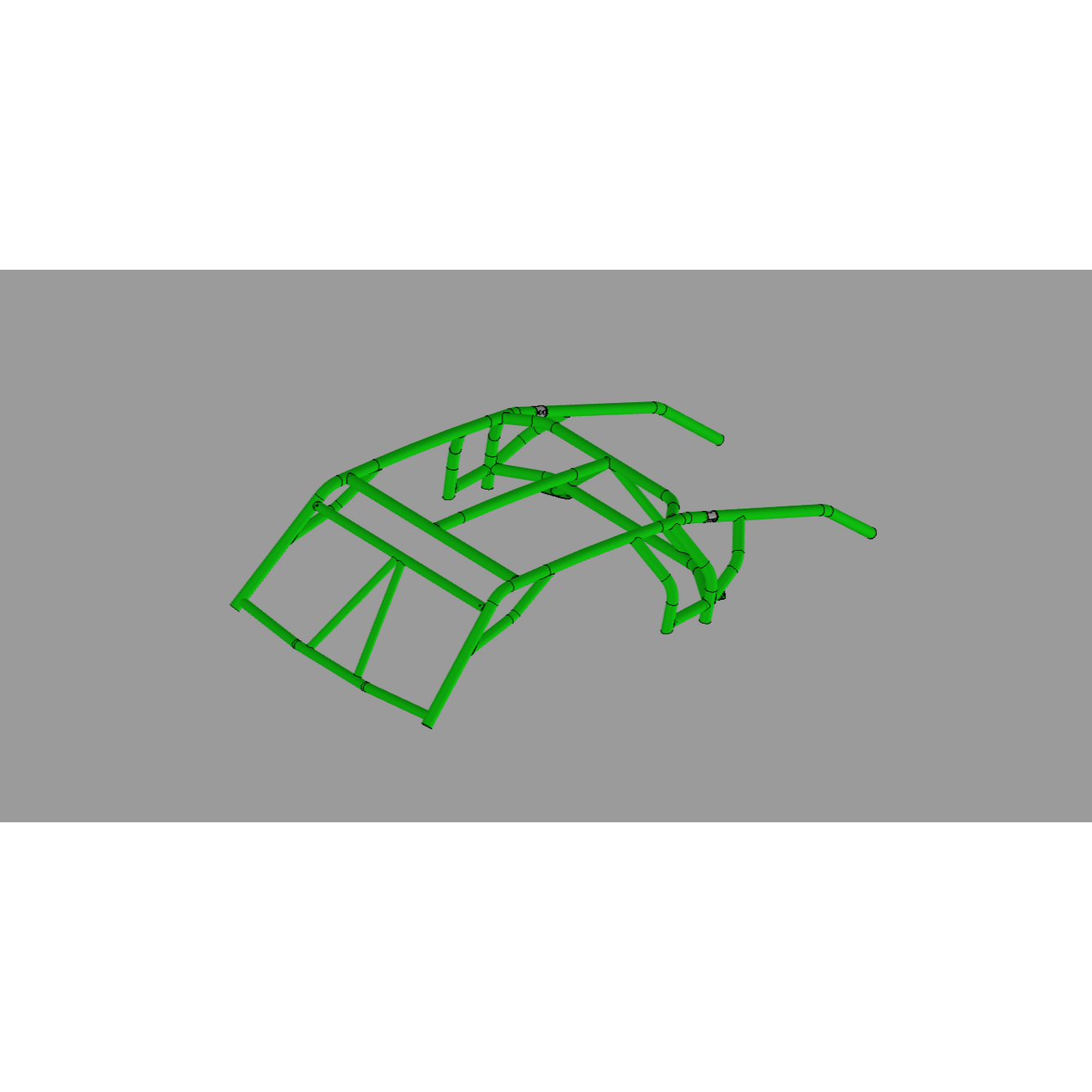 Kawasaki KRX (2-Seater) RivTab DIY (Weld Yourself) Roll Cage Kit