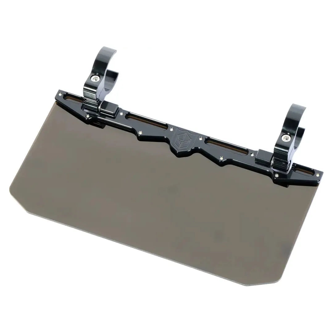 12" Tinted Aluminum Visor (2" Clamps)