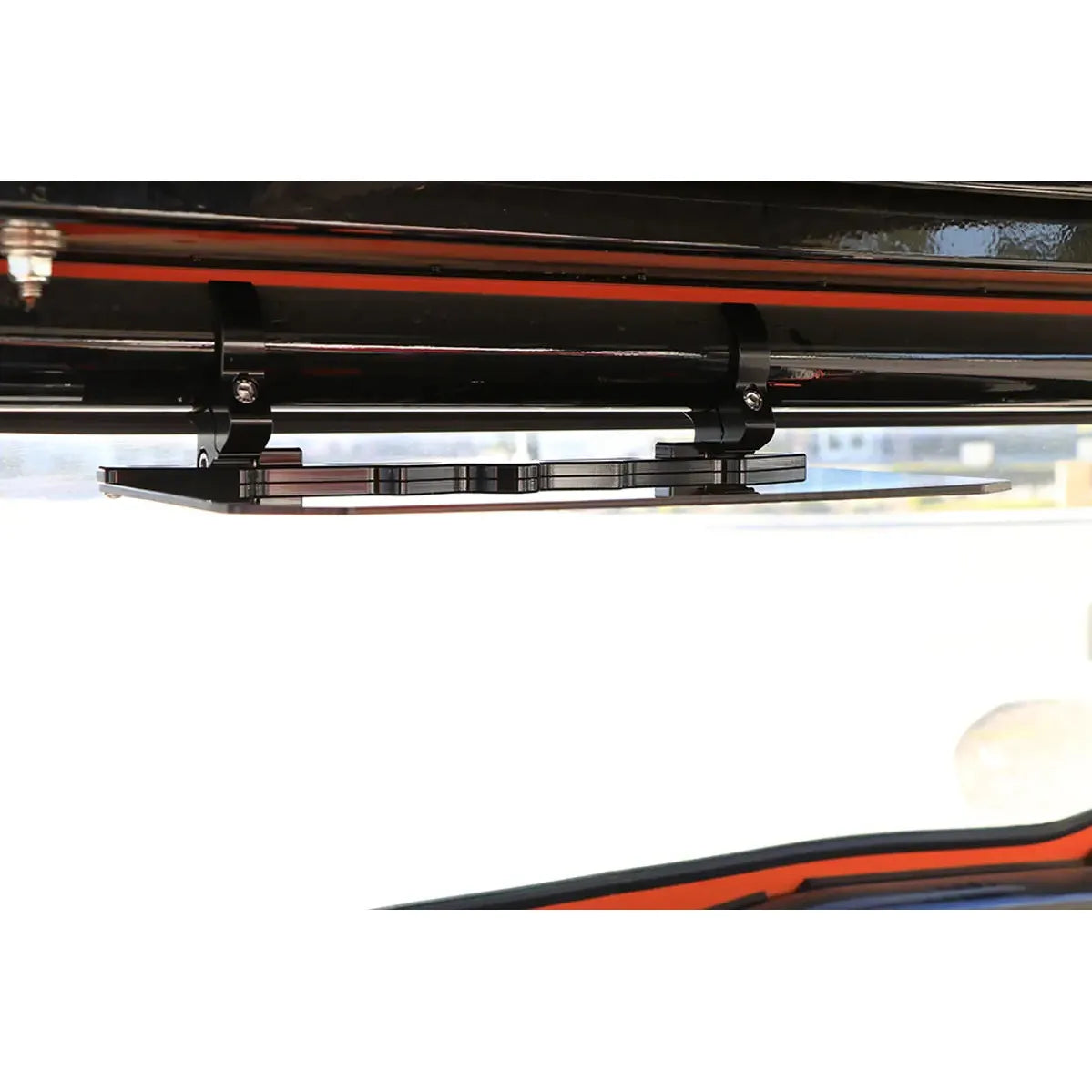 12" Tinted Aluminum Visor (2" Clamps)