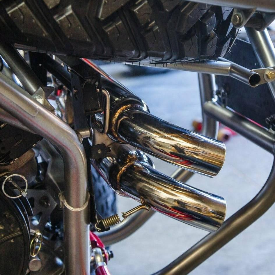 Polaris RZR Turbo Dual Tip Exhaust System